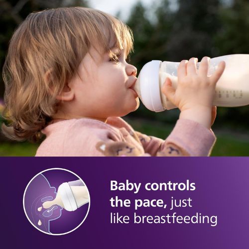 Philips Avent Natural Baby Bottles, Fast Flow, 11 oz, BPA-Free, 4-Pack