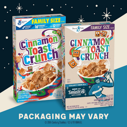 Cinnamon Toast Crunch Breakfast Cereal , Crispy Cinnamon Cereal , 12 oz