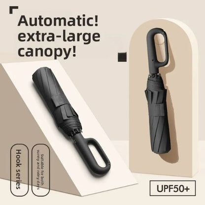 Ring-Buckle Automatic Windproof Sun Rain Umbrella