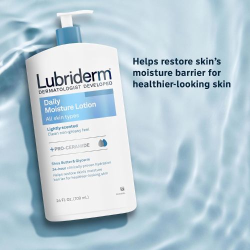 Lubriderm Daily Moisture Body Lotion + Pro-Ceramide, 24 fl. oz