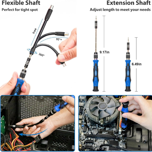 STREBITO 142-Piece Precision Screwdriver Set – Magnetic Repair Kit
