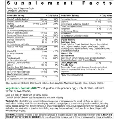 Rainbow Light Womens One + Multivitamin 50 Plus | 90 Caplets