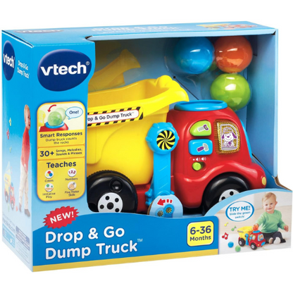 VTech Drop and Go Dump Truck Yellow