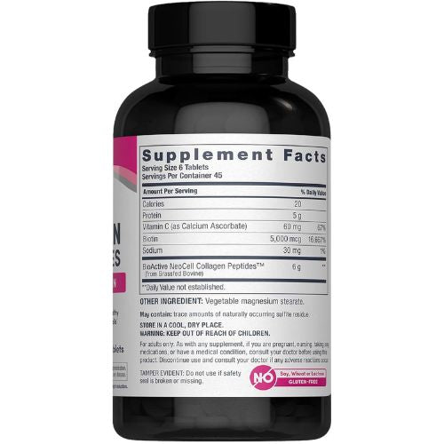 NeoCell Collagen Peptides Pills | 270 Caplets | with Vitamin C and Biotin
