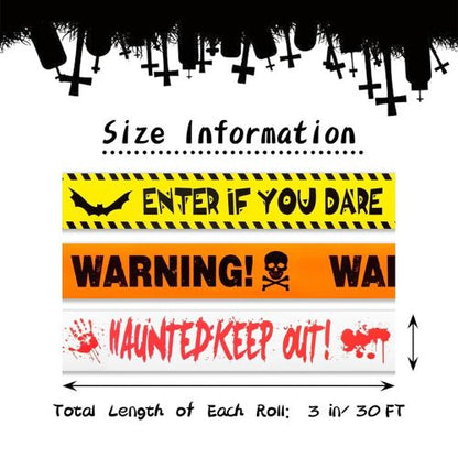 3inx90ft Caution Tape for Indoor and Outdoor(3 Pcs)