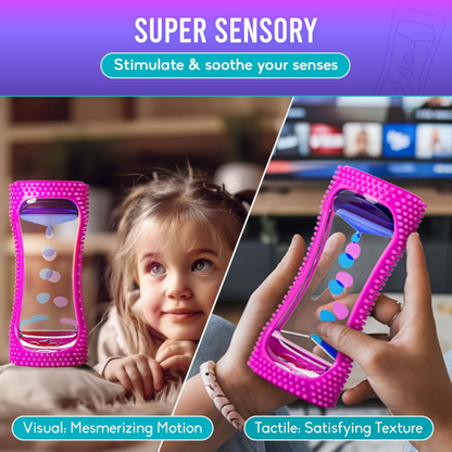 BUNMO Liquid Motion Sensory Bottle Relaxing Bubble Timer Fidget Toy