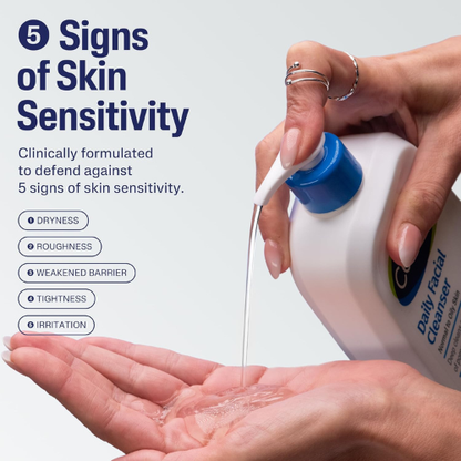 Cetaphil Daily Facial Cleanser Sensitive & Oily Skin, 20 oz