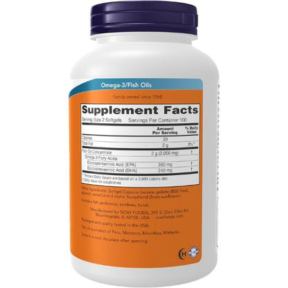 NOW Foods Supplements, Omega-3 180 EPA / 120 DHA,