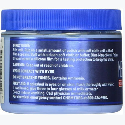 Blue Magic 400 Metal Polish Cream Non-abrasive Tarnish and Oxidation Remover