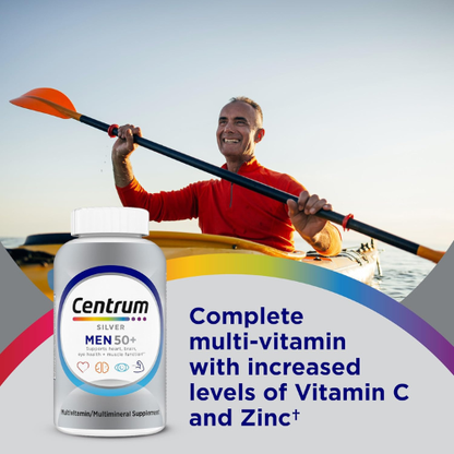 Centrum Silver Men's 50+ Multivitamin with Vitamin D3 200 Tablets