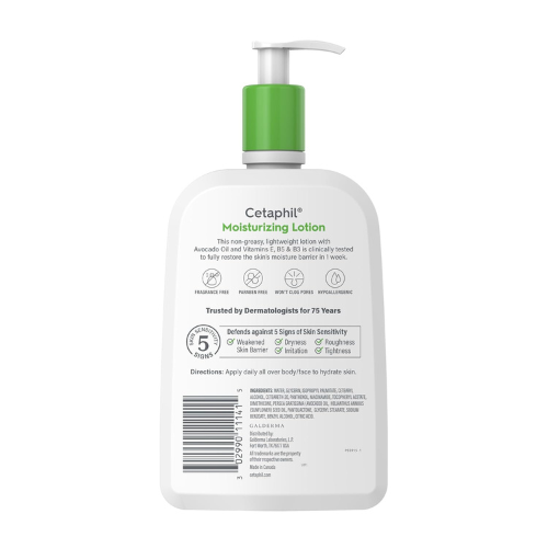 Cetaphil Moisturizing Face & Body Lotion, Sensitive Skin, 20oz