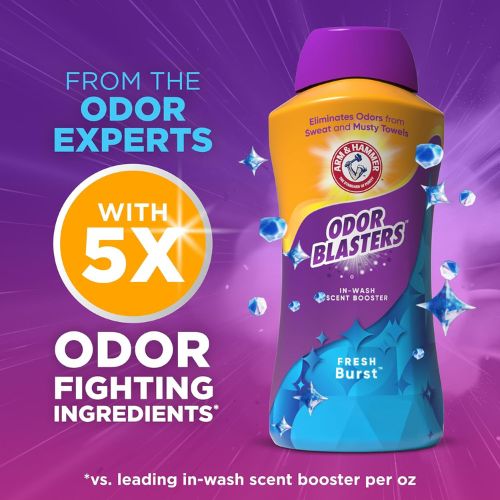 ARM & HAMMER Odor Blasters Laundry Scent Booster, Fresh Burst Scent 45 oz