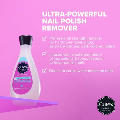Cutex Ultra Powerful Nail Polish Remover, 10.1 fl oz