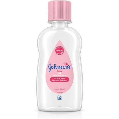 Johnson's Baby Oil, Hypoallergenic, 3 fl oz