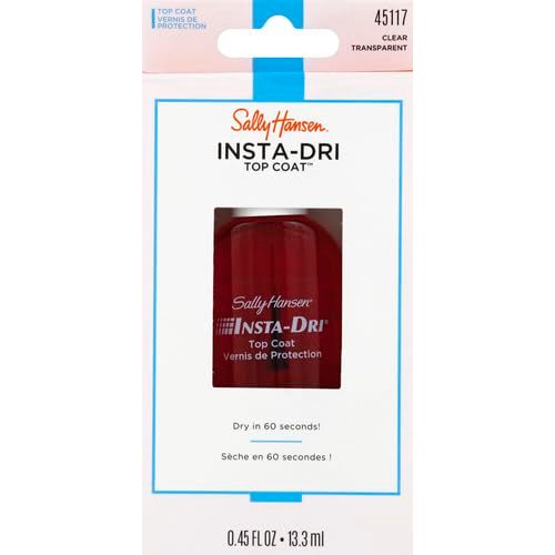 Sally Hansen Insta-Dri®, Clear Top Coat, Quick Dry, Long Lasting, Streak
