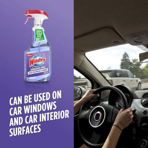 Windex Ammonia Free Glass and Window Cleaner Spray, 23 oz