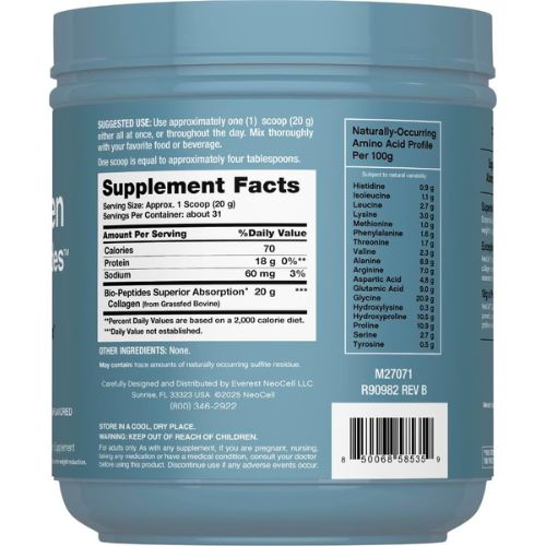 NeoCell Collagen Peptides Powder | 22oz | Super Hair, Skin, and Nails
