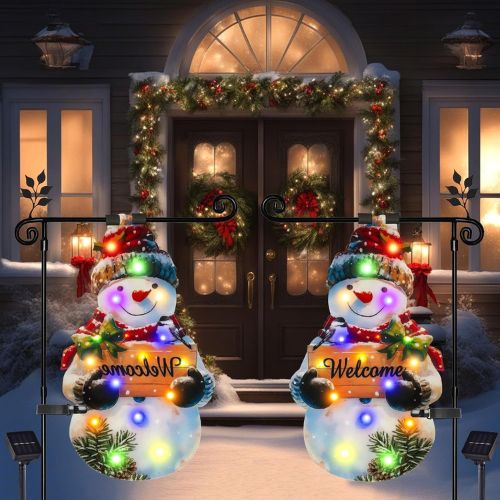 12x18 Lighted Christmas Snowman
