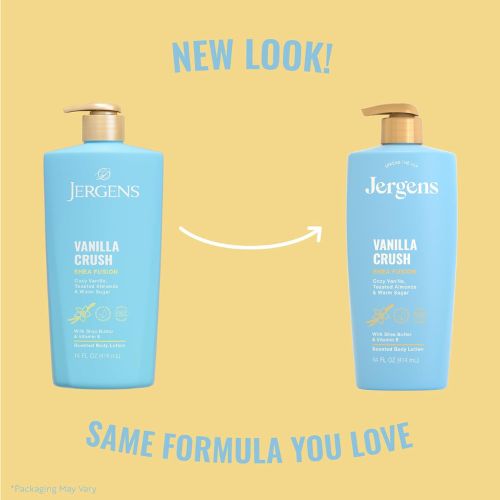 Jergens Shea Fusion Vanilla Crush Body Lotion, Dry Skin, 14 fl oz