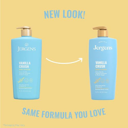 Jergens Shea Fusion Vanilla Crush Body Lotion, Dry Skin, 14 fl oz