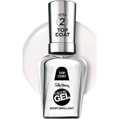 Sally Hansen Miracle Gel™, Shiny Top Coat, Long Lasting, Gel-Like Formula