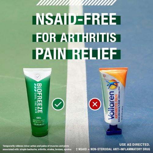 Biofreeze Pain Relief Gel, Muscle Pain Colorless Menthol Gel, 32 FL OZ Pump