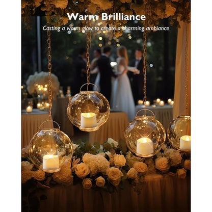 Homemory 24Pcs Flickering Flameless Candle Battery