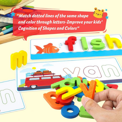 KMUYSL See & Spell Learning Toys for Kids , Set for Boys & Girls.