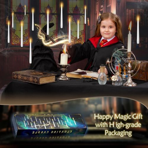 kakoya Flameless Floating Candles with Wand，20 Pcs Magic