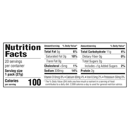 Handi-Snacks RITZ Crackers & Cheese Dip – 20 Snack Packs