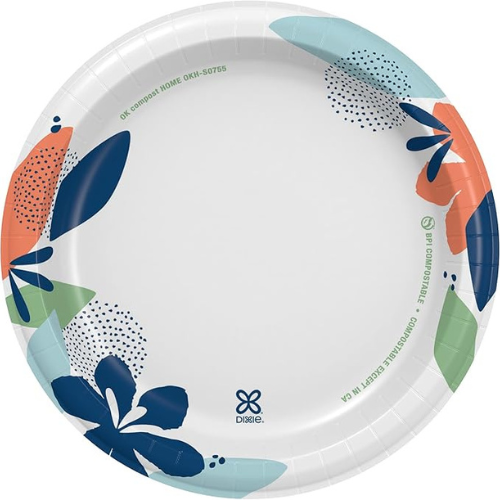 Dixie Medium Paper Plates – 8.5" Disposable, 90 Count