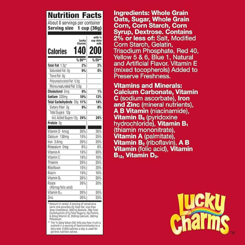 Lucky Charms Gluten-Free Cereal – 10.5 oz Box