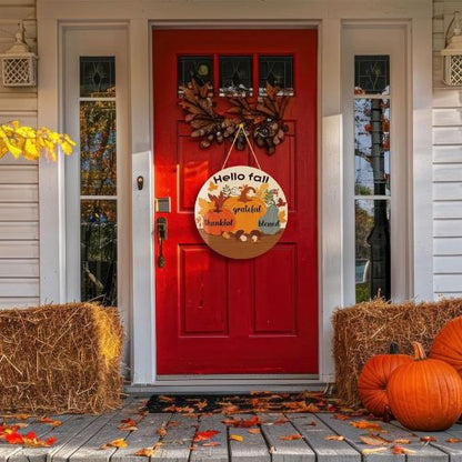 Fall Decorations for Home - Welcome Sign for Front Door