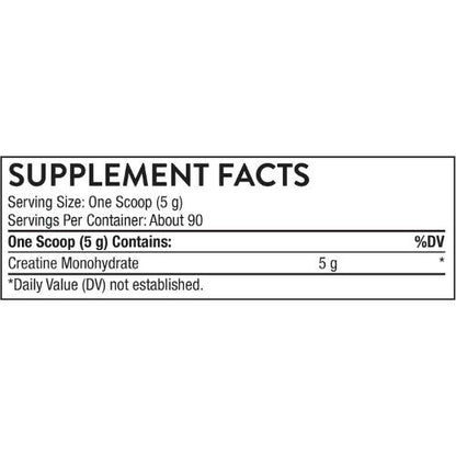 THORNE Creatine, Micronized Creatine Monohydrate Powder, 90 Servings