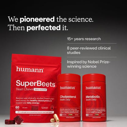 humanN SuperBeets Gummies – Energy & Circulation Support, Sugar-Free, 60ct