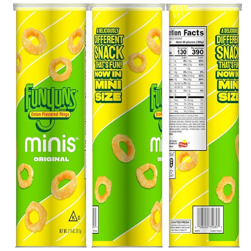 Funyuns Minis – Original Flavor, 2.875 oz Canister