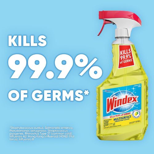 Windex Multipurpose Disinfectant Cleaner Spray Bottle, 23 oz