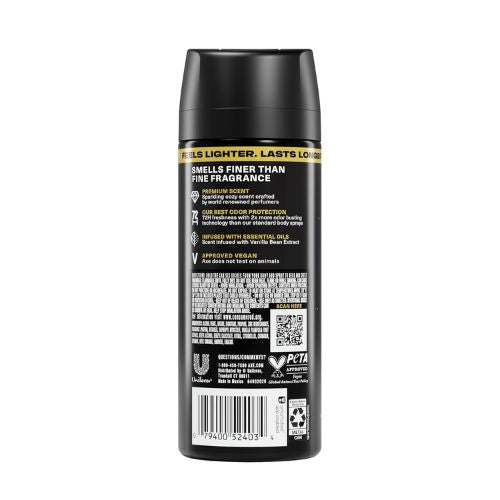 AXE Fine Fragrance Collection Body Spray Midnight Amber Freshness 2.9 oz
