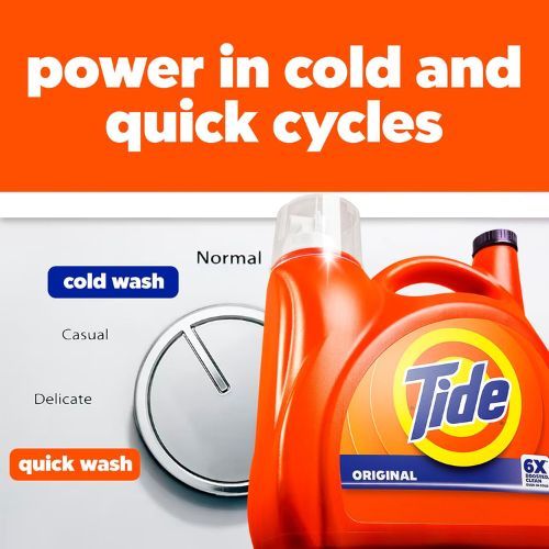 Tide Liquid Laundry Detergent, Original Scent, 125 fl oz