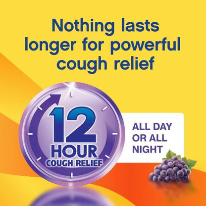 Delsym 12 Hour Cough Medicine for Adults, Powerful Relief for 12 Hours