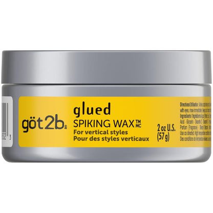 got2b Glued Spiking Hair Wax, 2 Fl Oz, High Shine and Hold