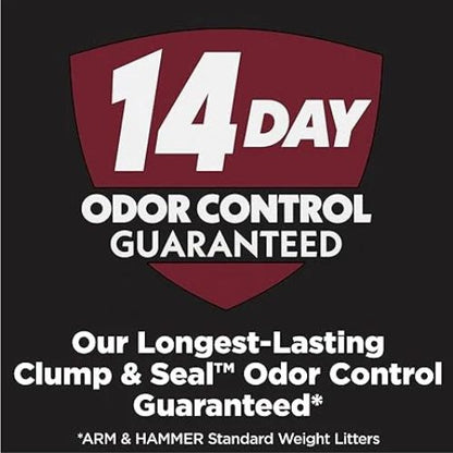 ARM & HAMMER Clump & Seal Cat Litter – 18lb, 14-Day Odor Control
