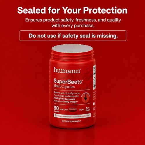 humanN SuperBeets Capsules – Heart Health Support, Non-GMO, 90ct
