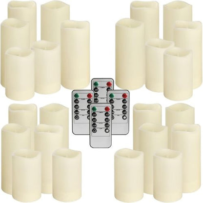 24 Waterproof Outdoor Flameless Candles
