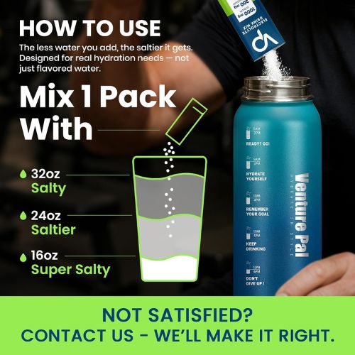 Venture Pal High Sodium Sugar-Free Electrolytes Powder Packets, 30 Sticks