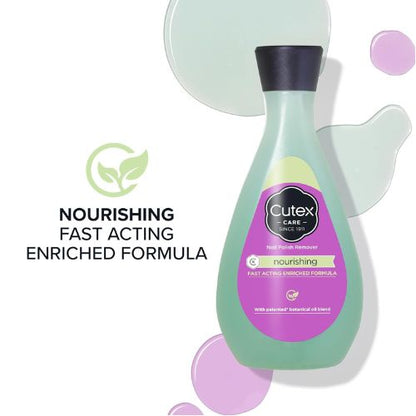 Cutex Nourishing Nail Polish Remover, 6.76 Fl Oz, (Pack of 1)