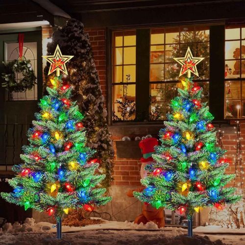 Upgraded Set of 2 Solar Christmas Tree