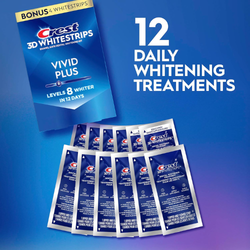 Crest Teeth Whitening Strips, Crest 3D Whitestrips 24 Strips