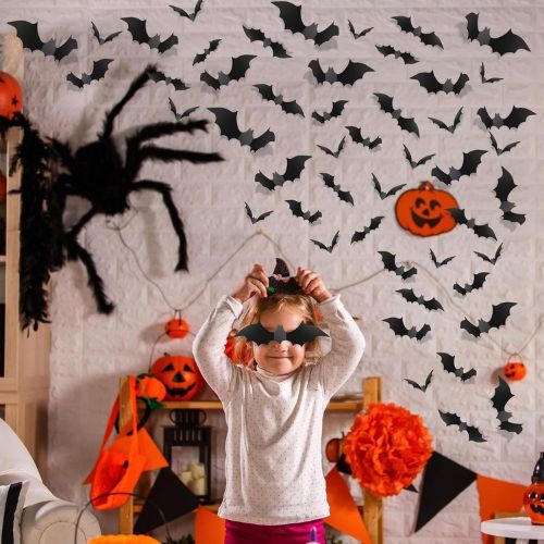 Piteno® 140Pcs Bats Halloween Decorations