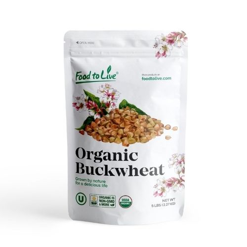 Food to Live Organic Buckwheat Groats, 5 Pounds